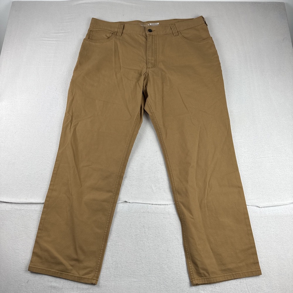 New! Carhartt Rugged Flex Relaxed Fit Canvas Work Pant 38*30 Workwear